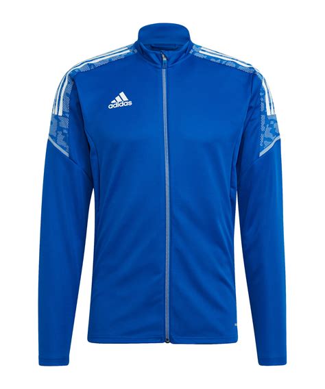 adidas trainingsjacke blau weiß|Blaue Trainingsanzüge .